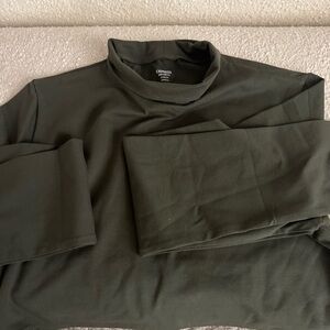 Express Women's Olive Crop Top